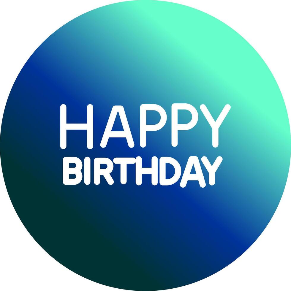 Happy Birthday Sign Icon Design vector