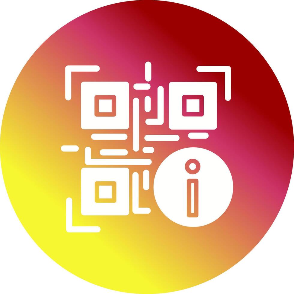 QR Code Information Icon Design vector
