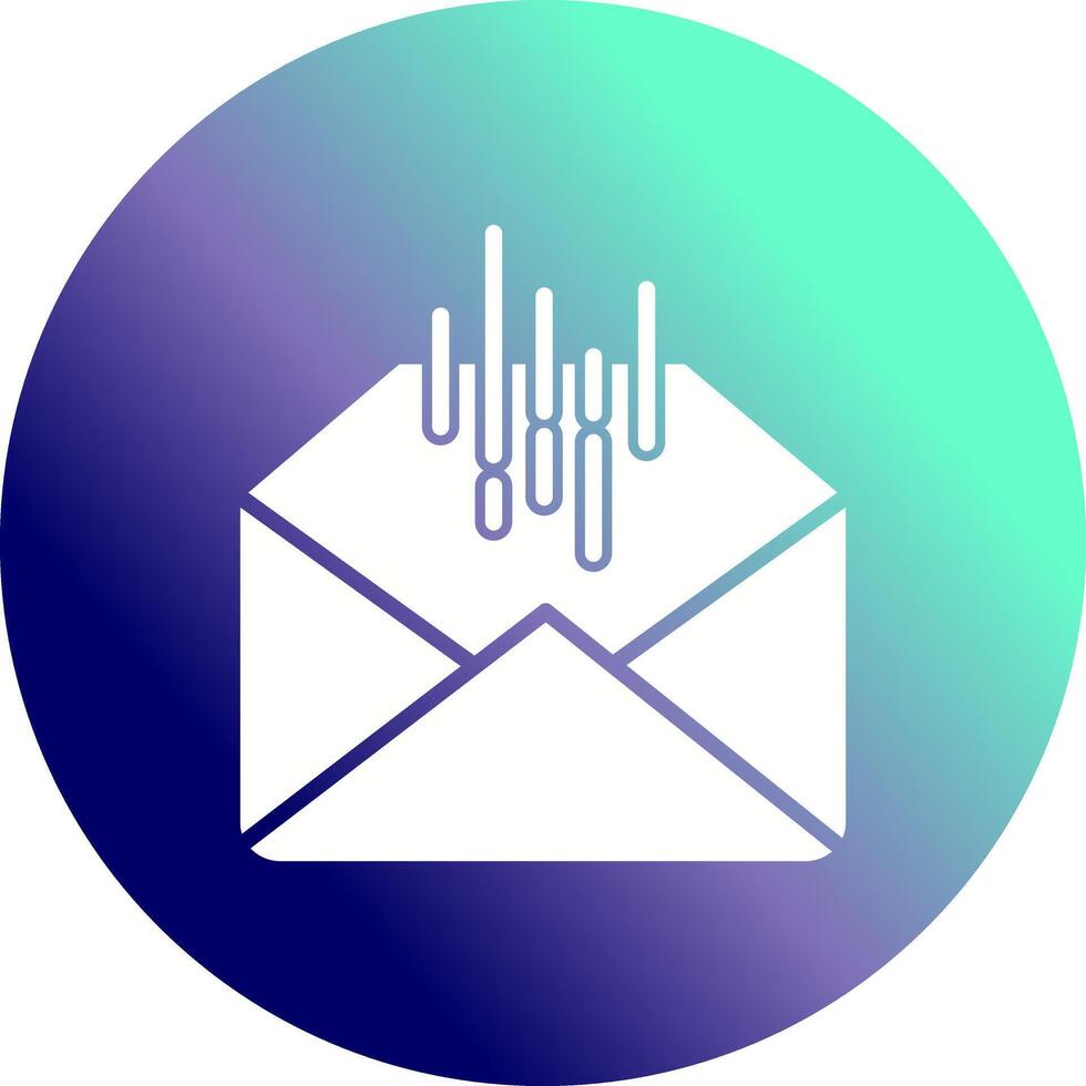 Mail Sorting Icon Design vector