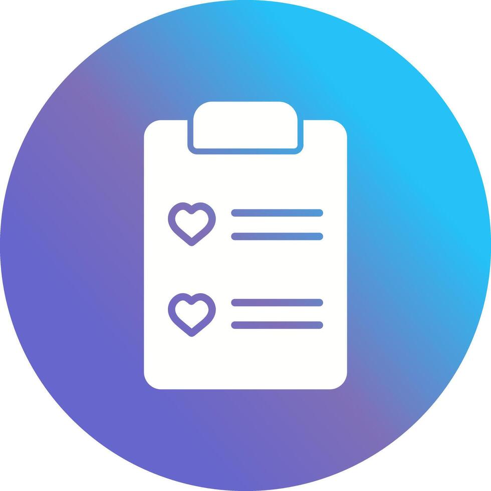 Wishlist Icon Design vector