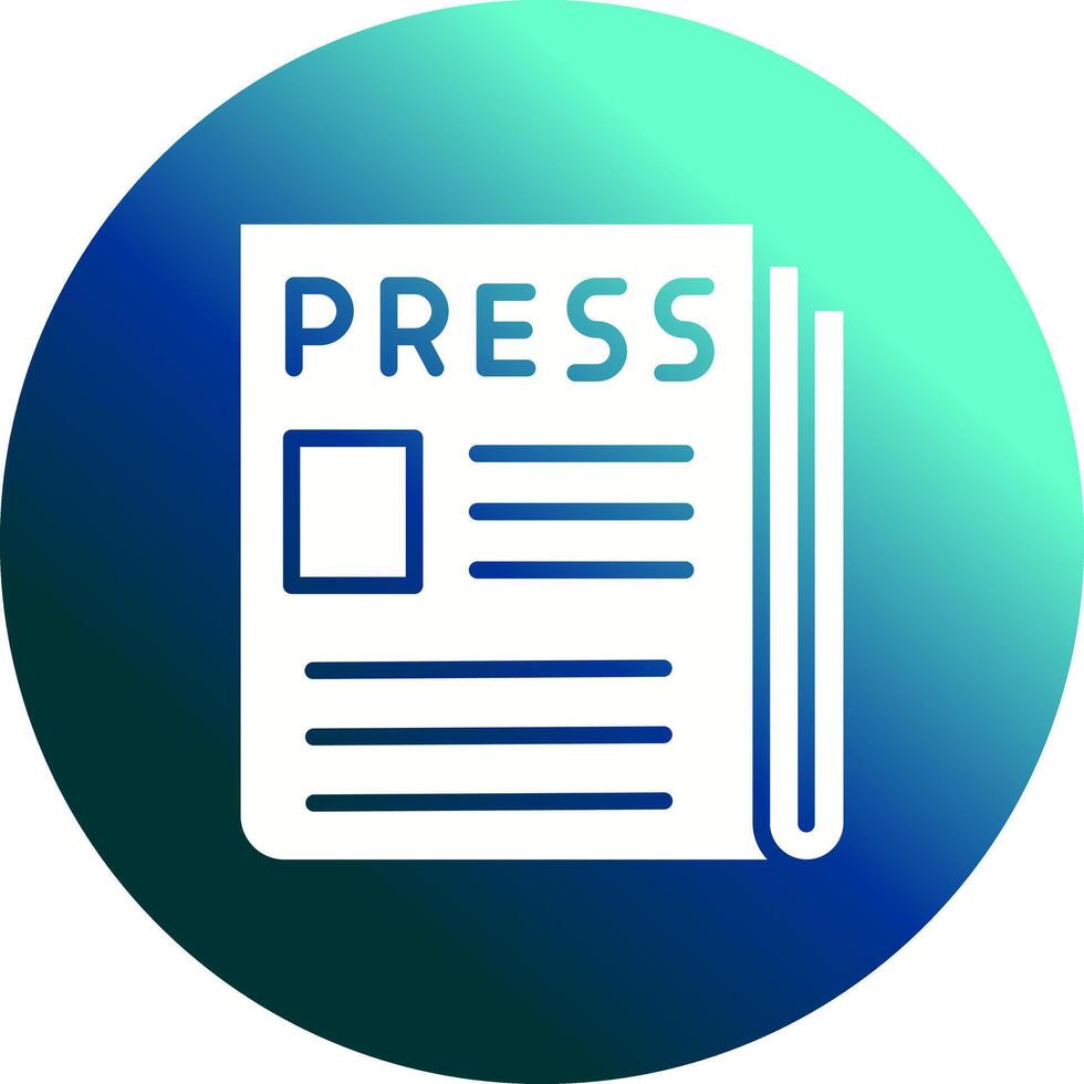 Press Release Icon Design vector