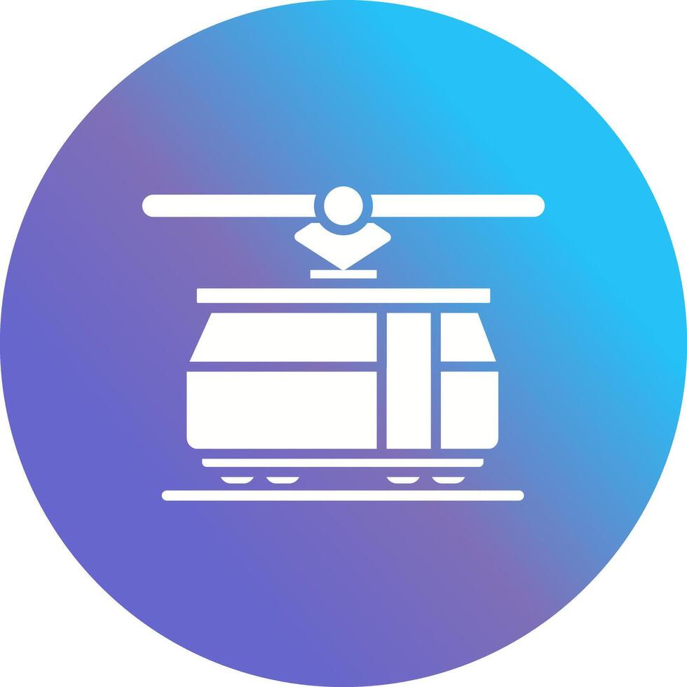 Tram Car Icon Design vector