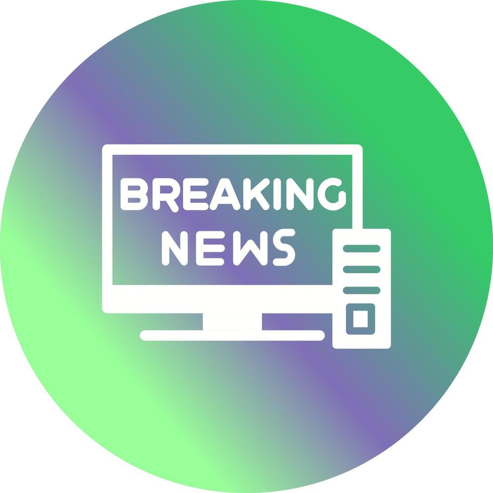 Breaking Story Icon Design vector