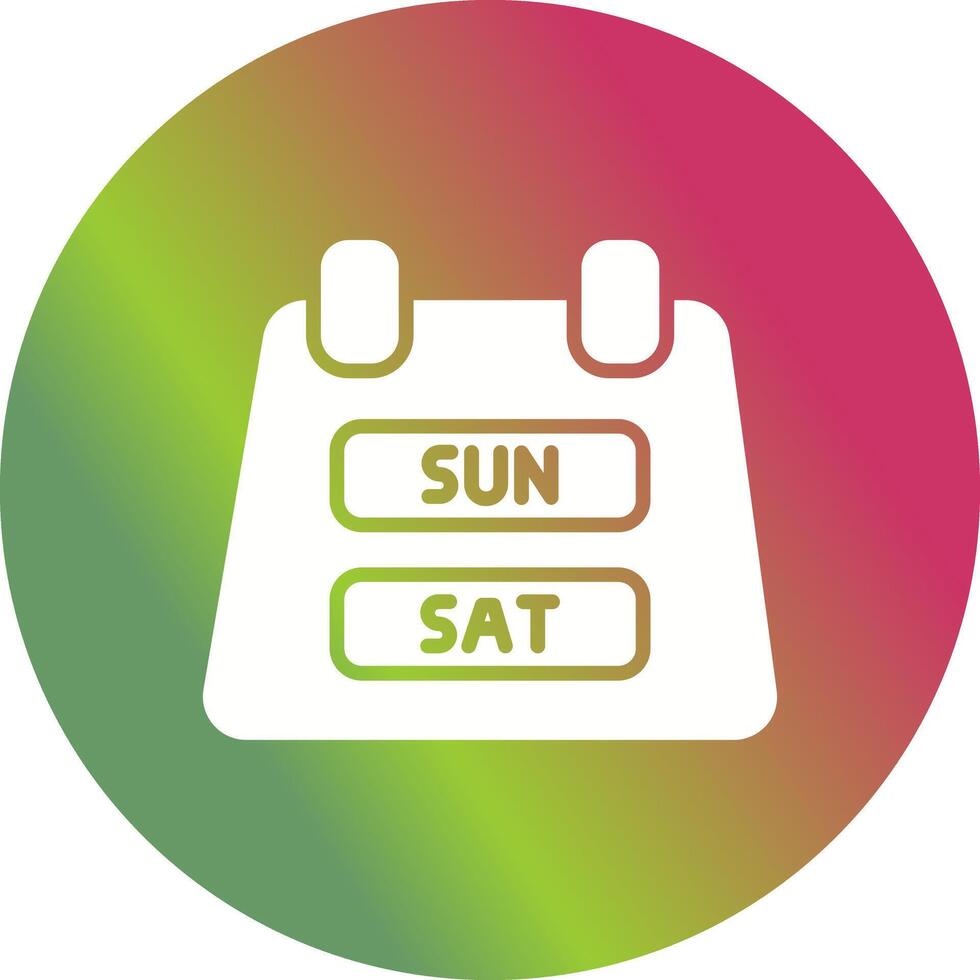 Weekend Getaway Icon Design vector