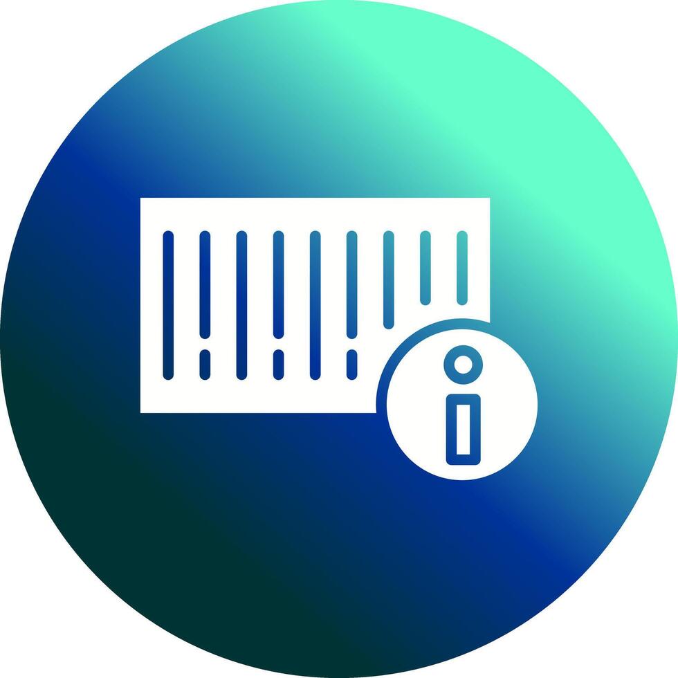 Barcode Product Info Icon Design vector