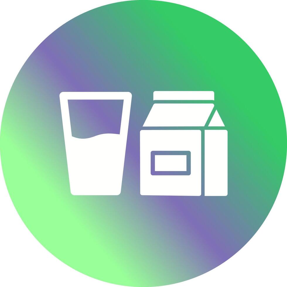 Glass of Milk Icon Design vector