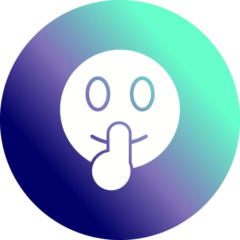 Shushing Face Icon Design vector