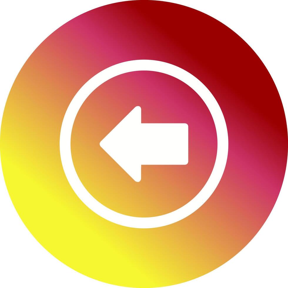 Left Arrow Icon Design vector