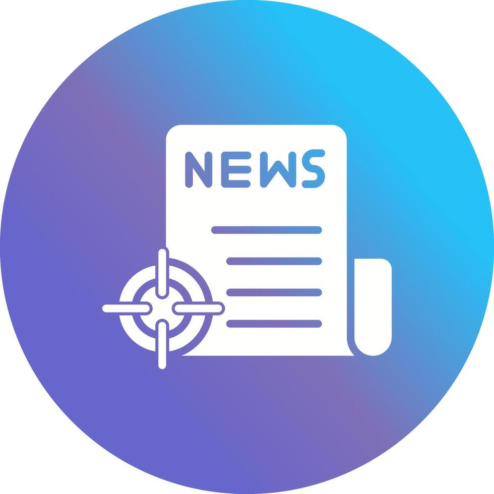 News Scoop Icon Design vector
