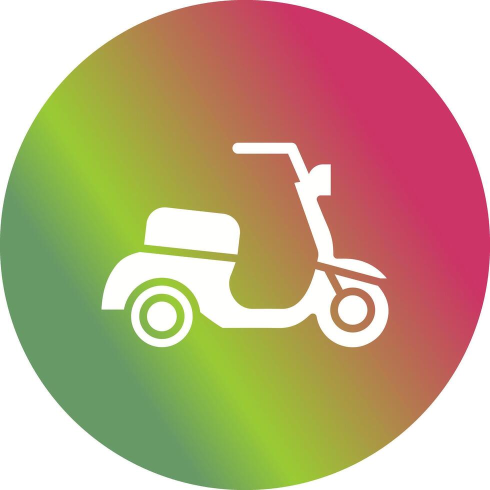 Motor Scooter Icon Design vector