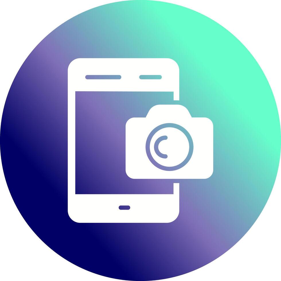 Smartphone Photography Icon Design vector