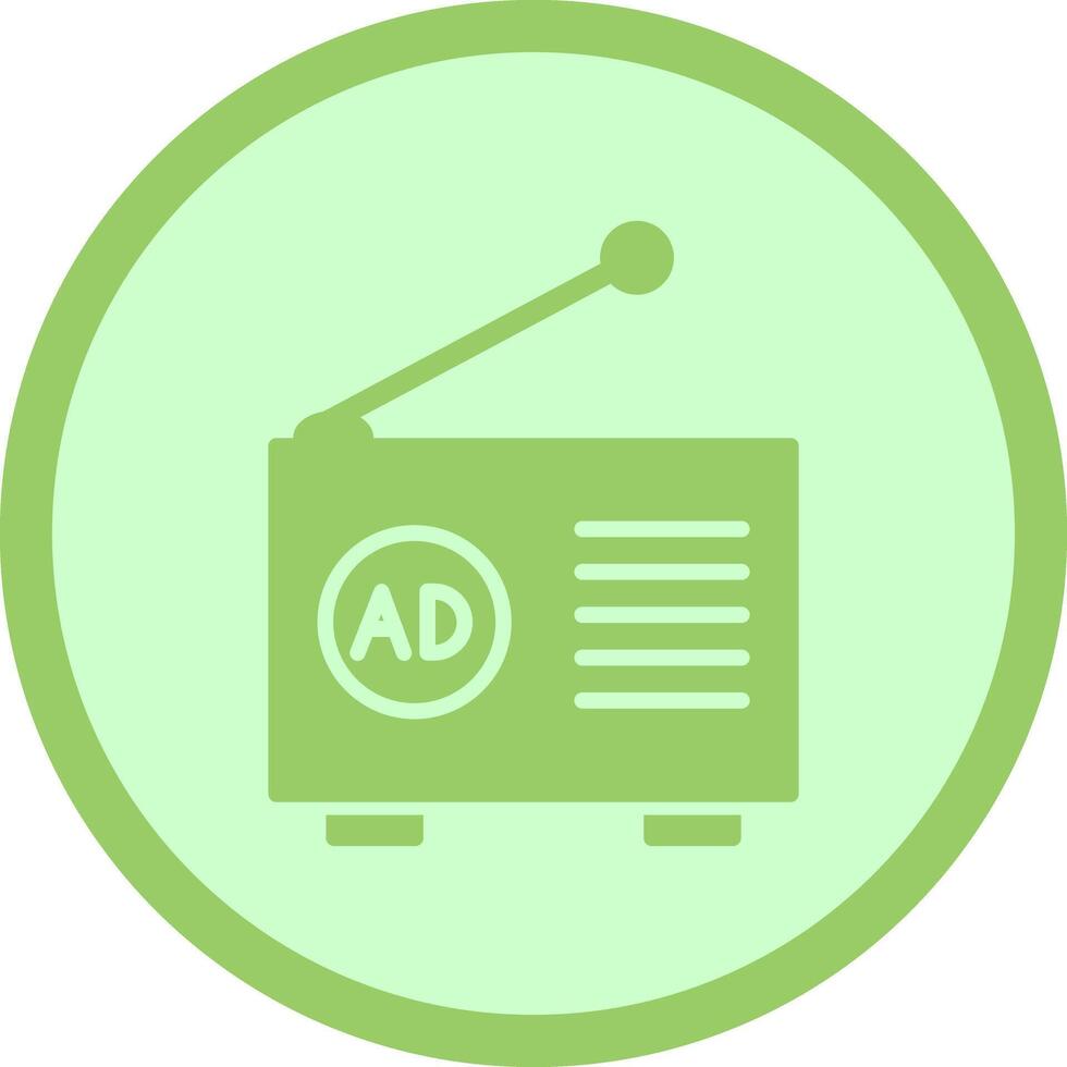 Radio Ad Icon Design vector