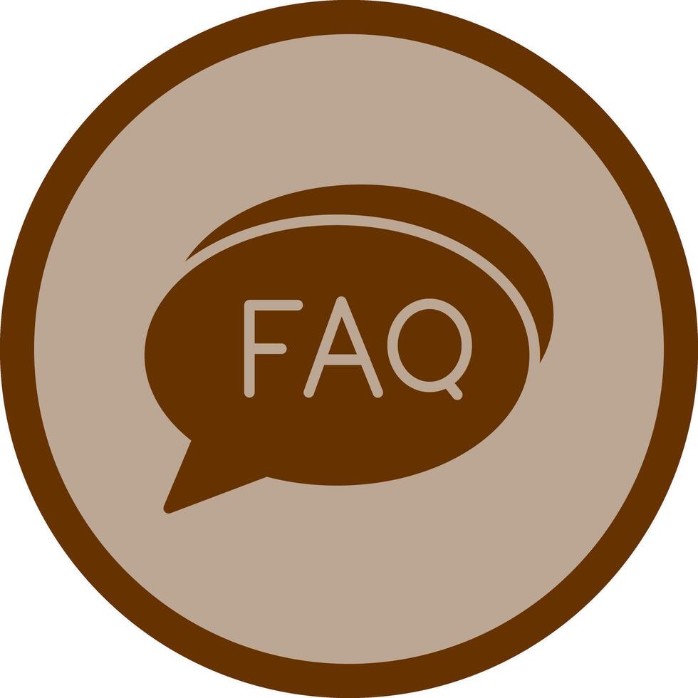 FAQ Section Icon Design vector