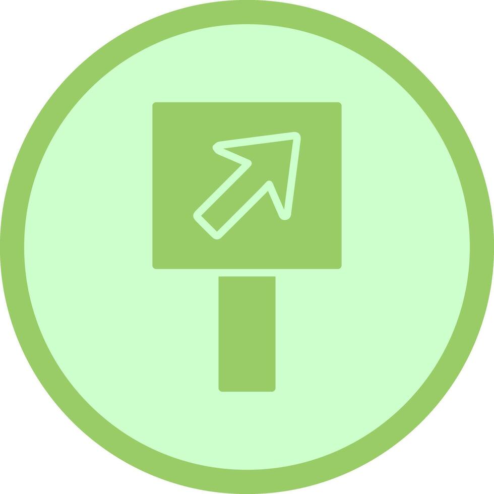 Diagonal Up Right Arrow Icon Design vector