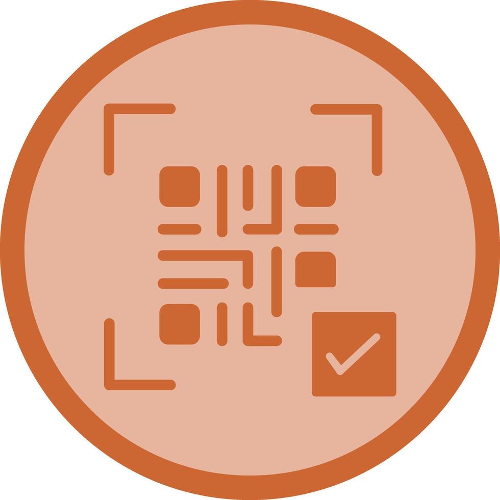 QR Code Link Icon Design vector