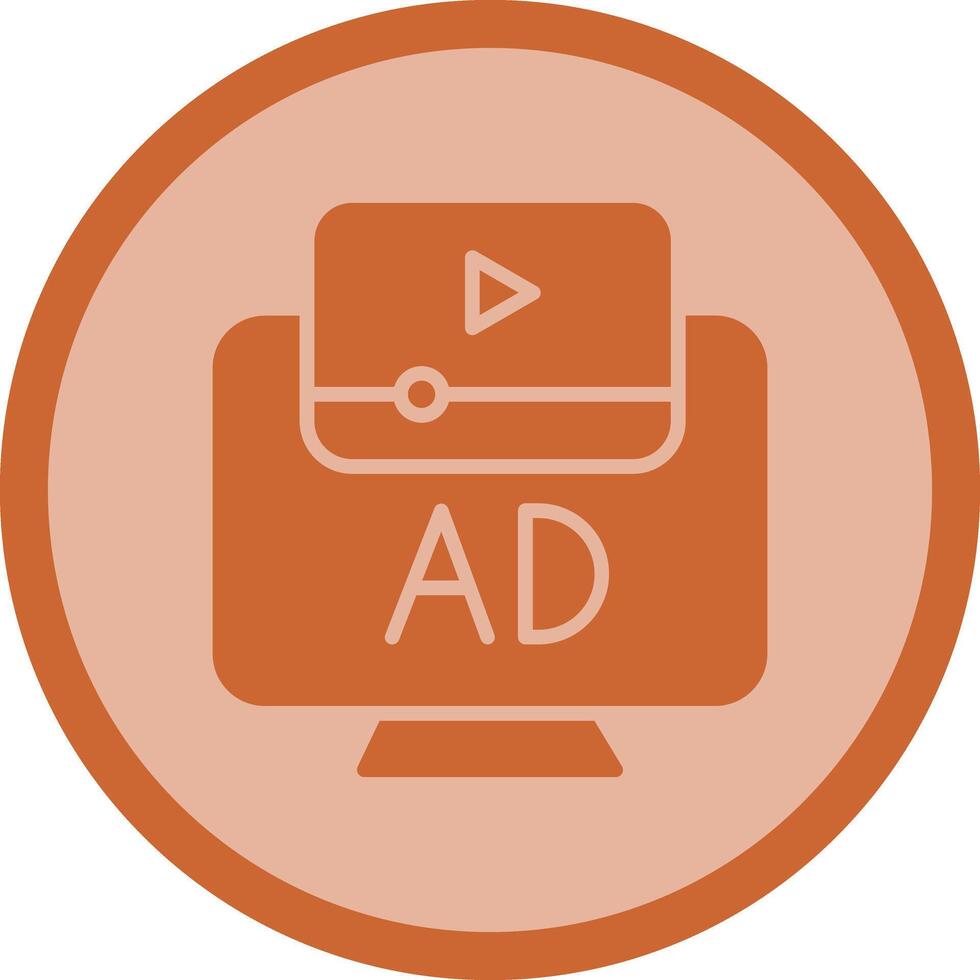 Ad Icon Design vector