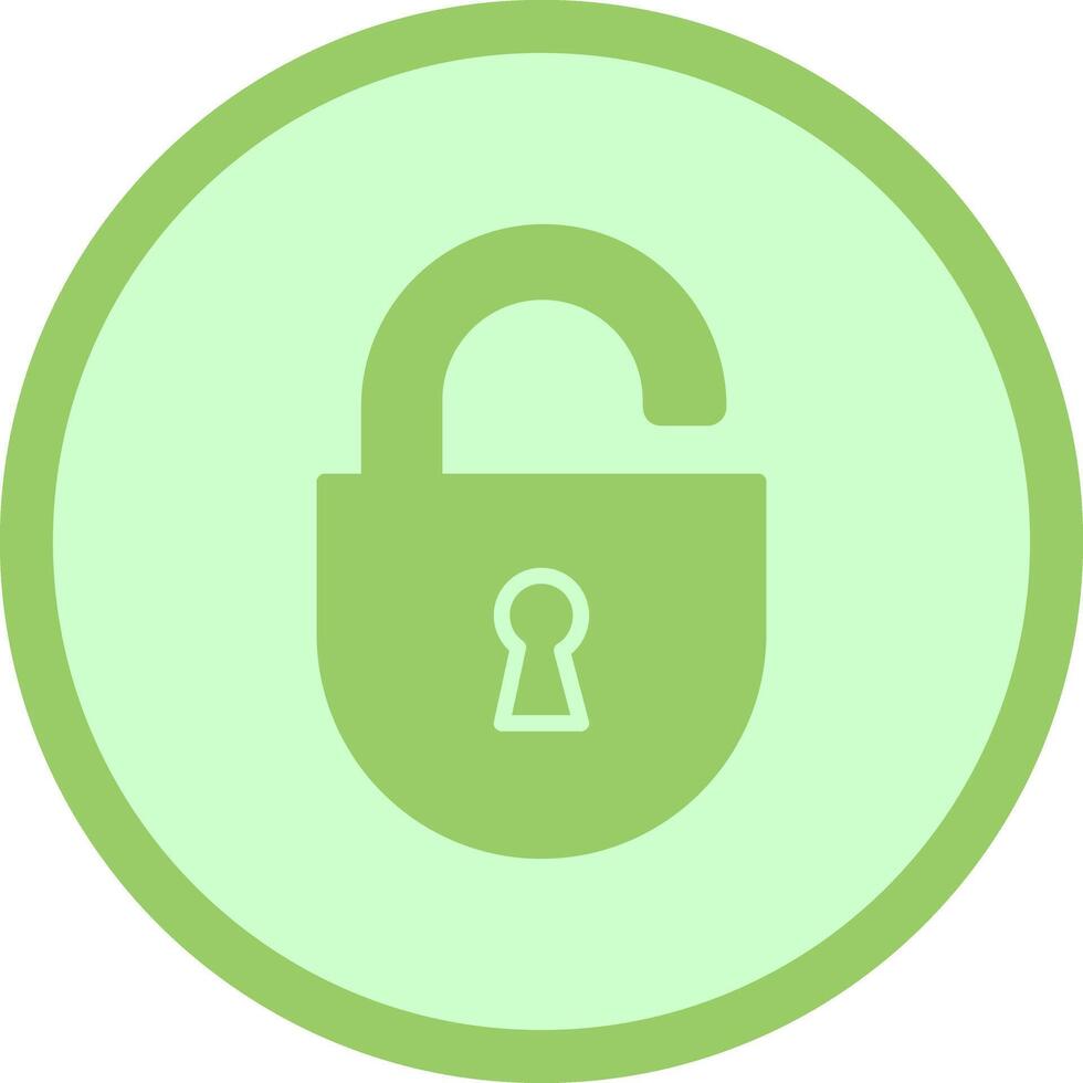 Open Lock Icon Design vector
