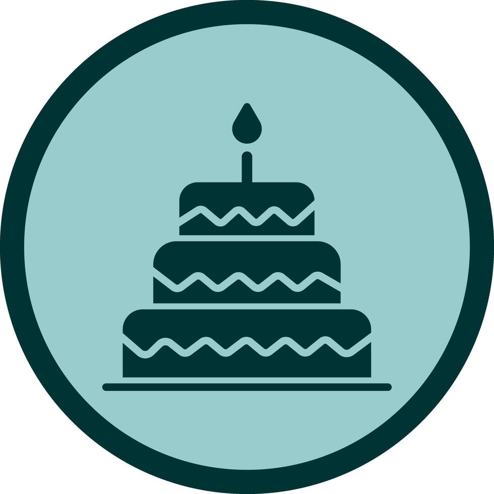 Cake Topper Icon Design vector