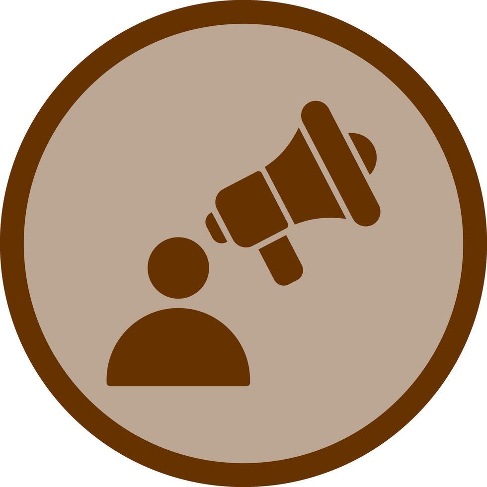 Advertiser Icon Design vector