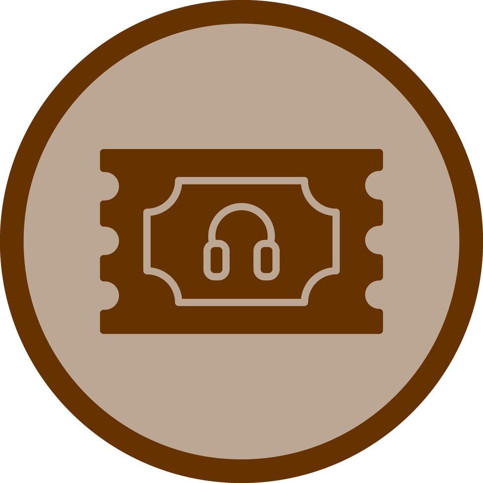 Support Ticket Icon Design vector
