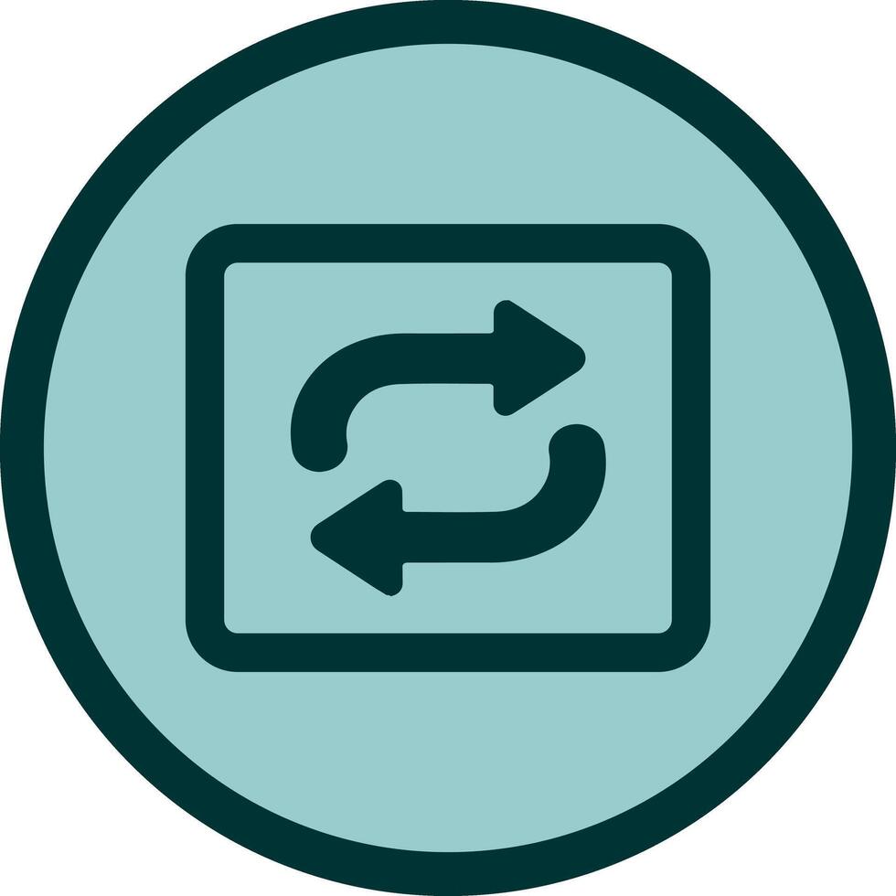Repeat Button Icon Design vector