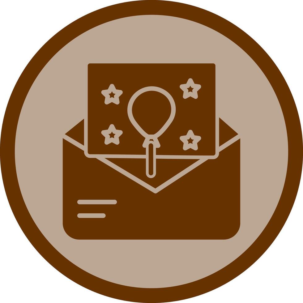 Party Invitation Icon Design vector