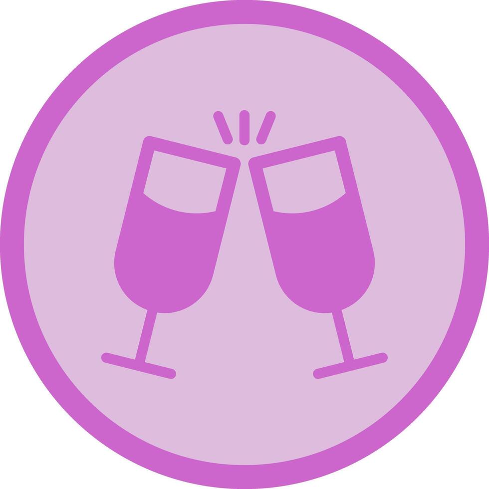 Wine Cheers Icon Design vector