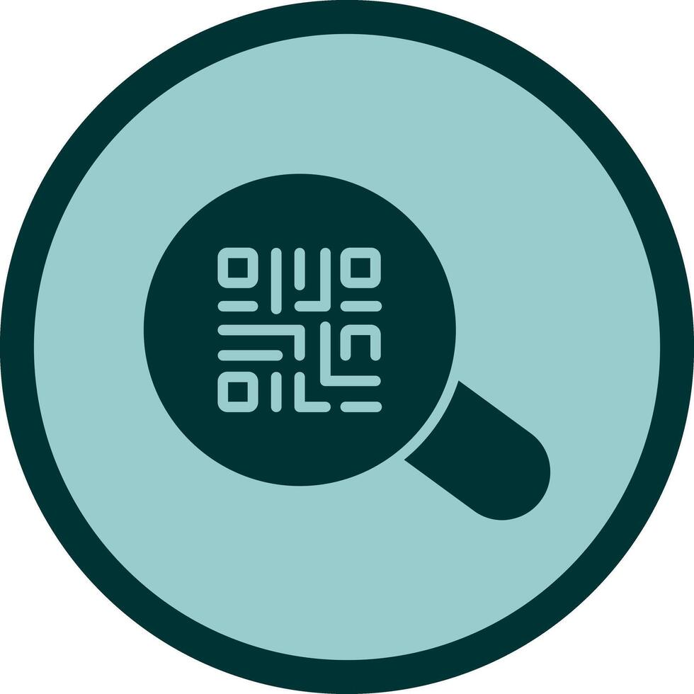 QR Code App Icon Design vector