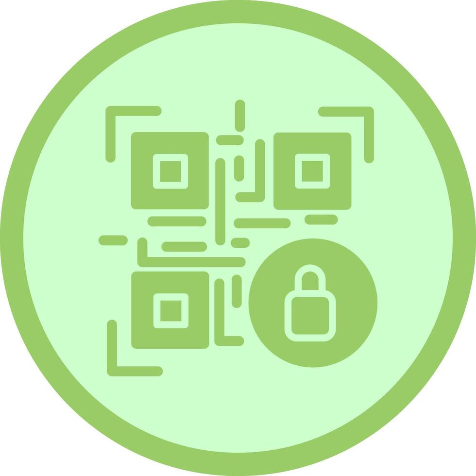 QR Code Encryption Icon Design vector