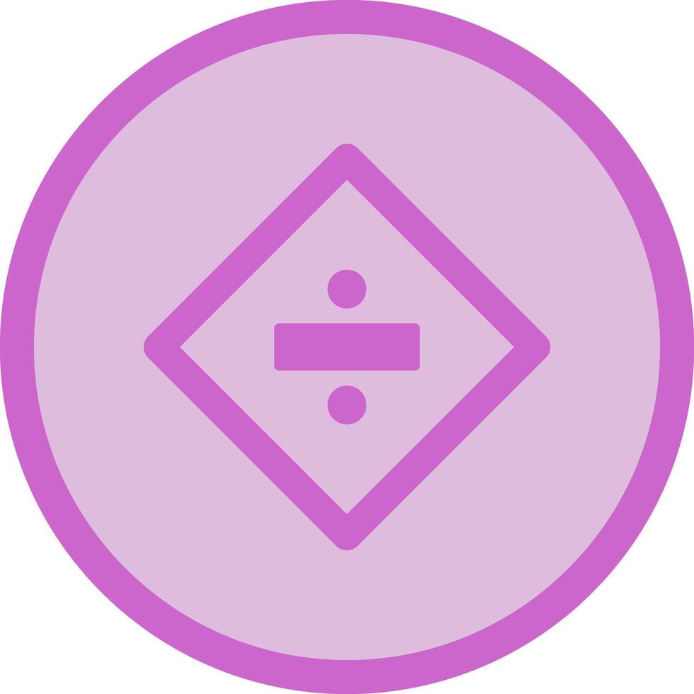 Division Sign Icon Design vector