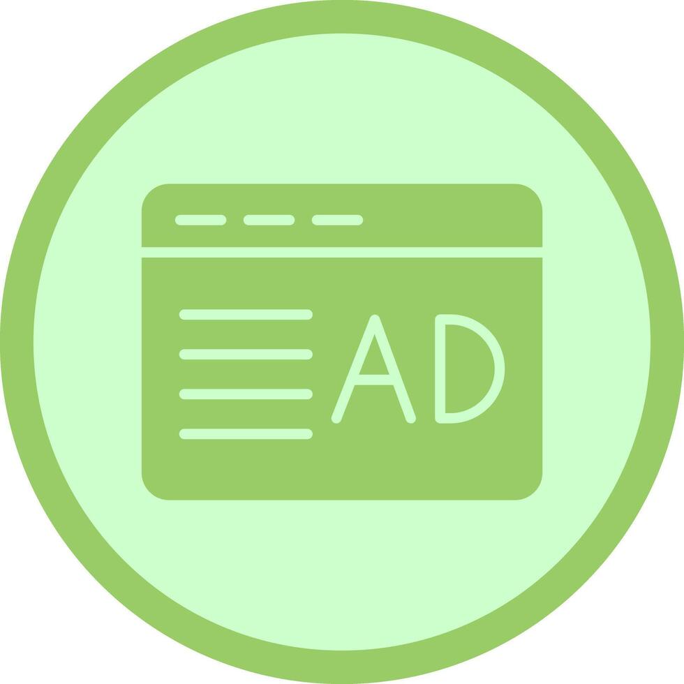 Ad Placement Icon Design vector