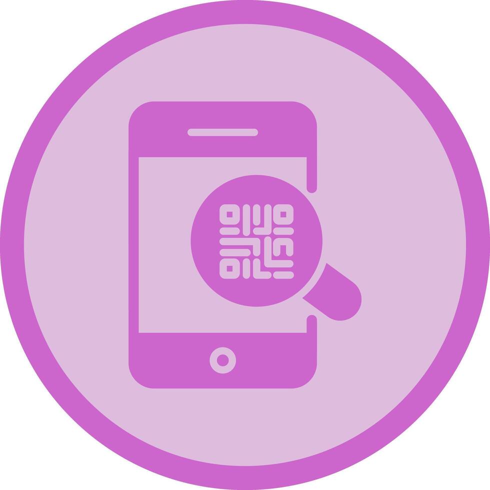 QR Code Authentication Icon Design vector