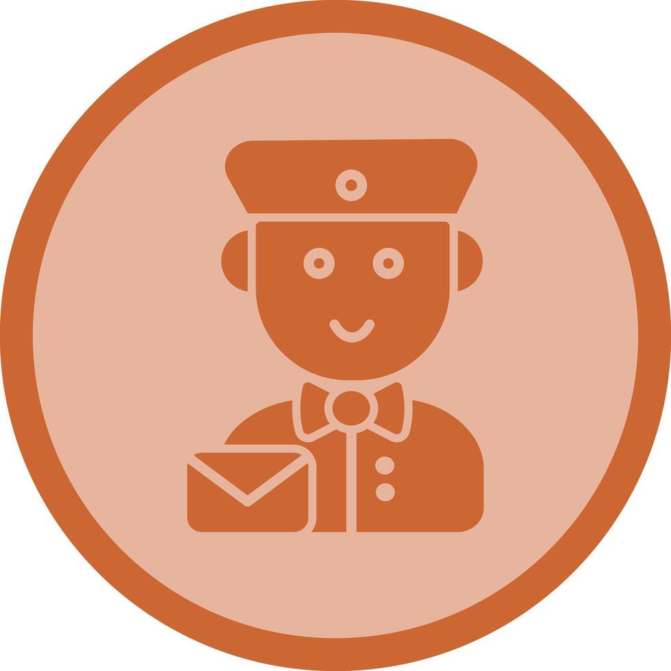 Mail Carrier Icon Design vector