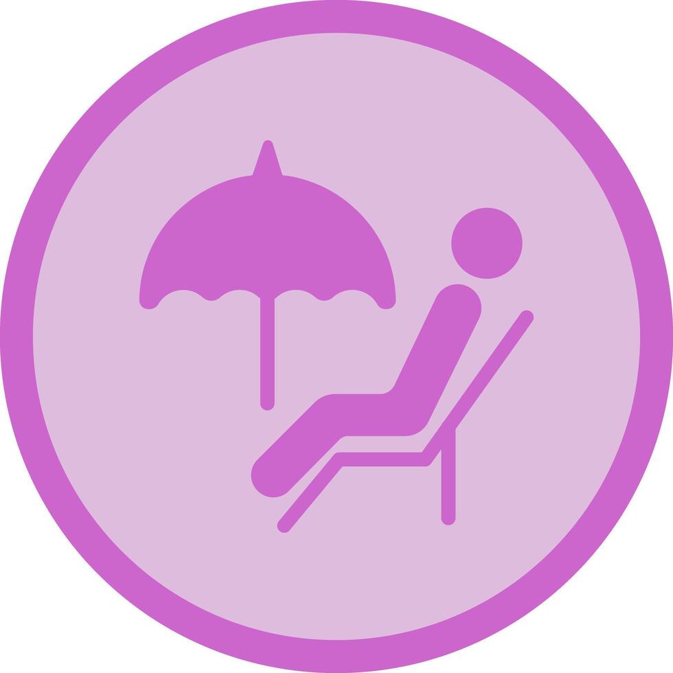 Relaxing Day Icon Design vector