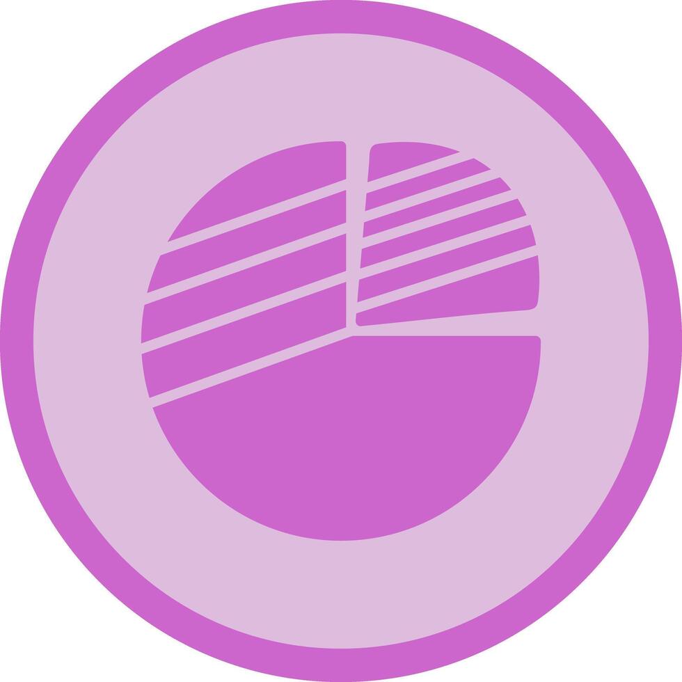 Pie Chart Icon Design vector