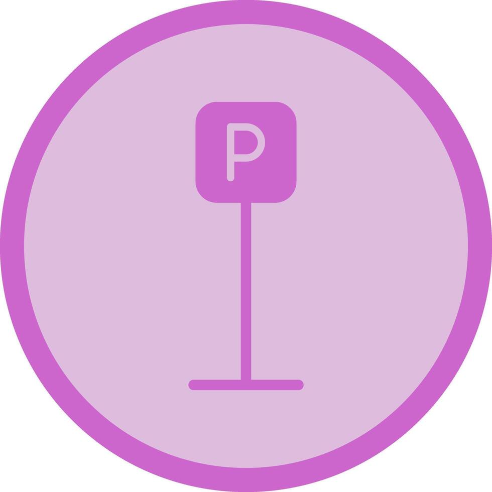 P Button Icon Design vector