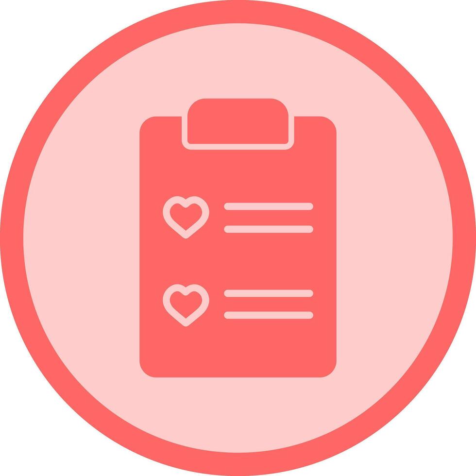 Wishlist Icon Design vector