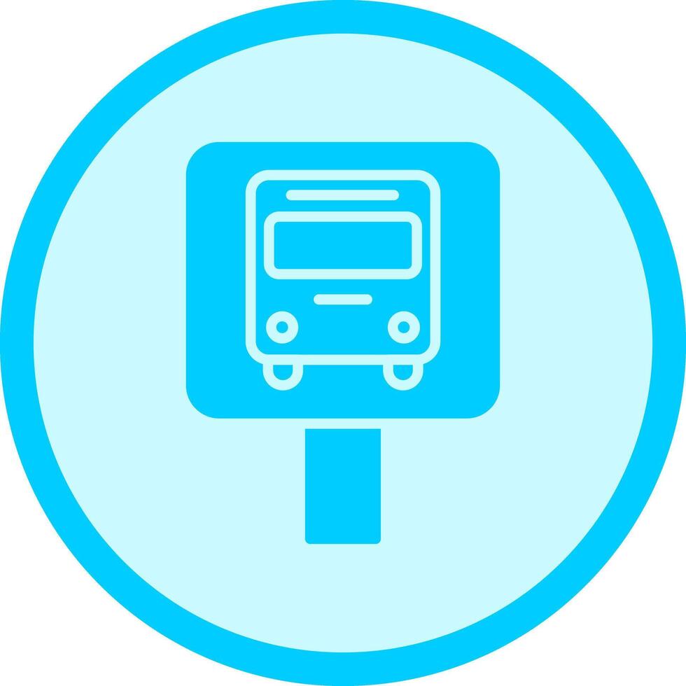 Bus Stop Icon Design vector