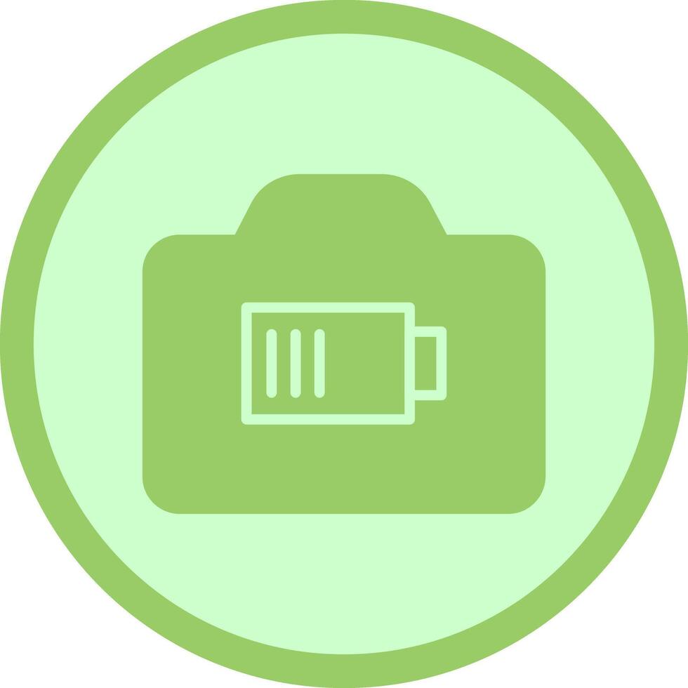 Camera Batteries Icon Design vector