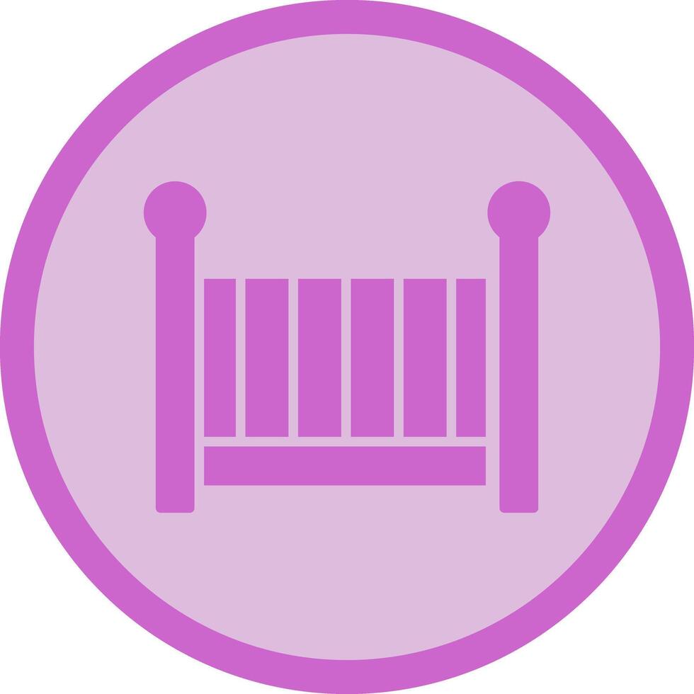 Nursery Cots Icon Design vector