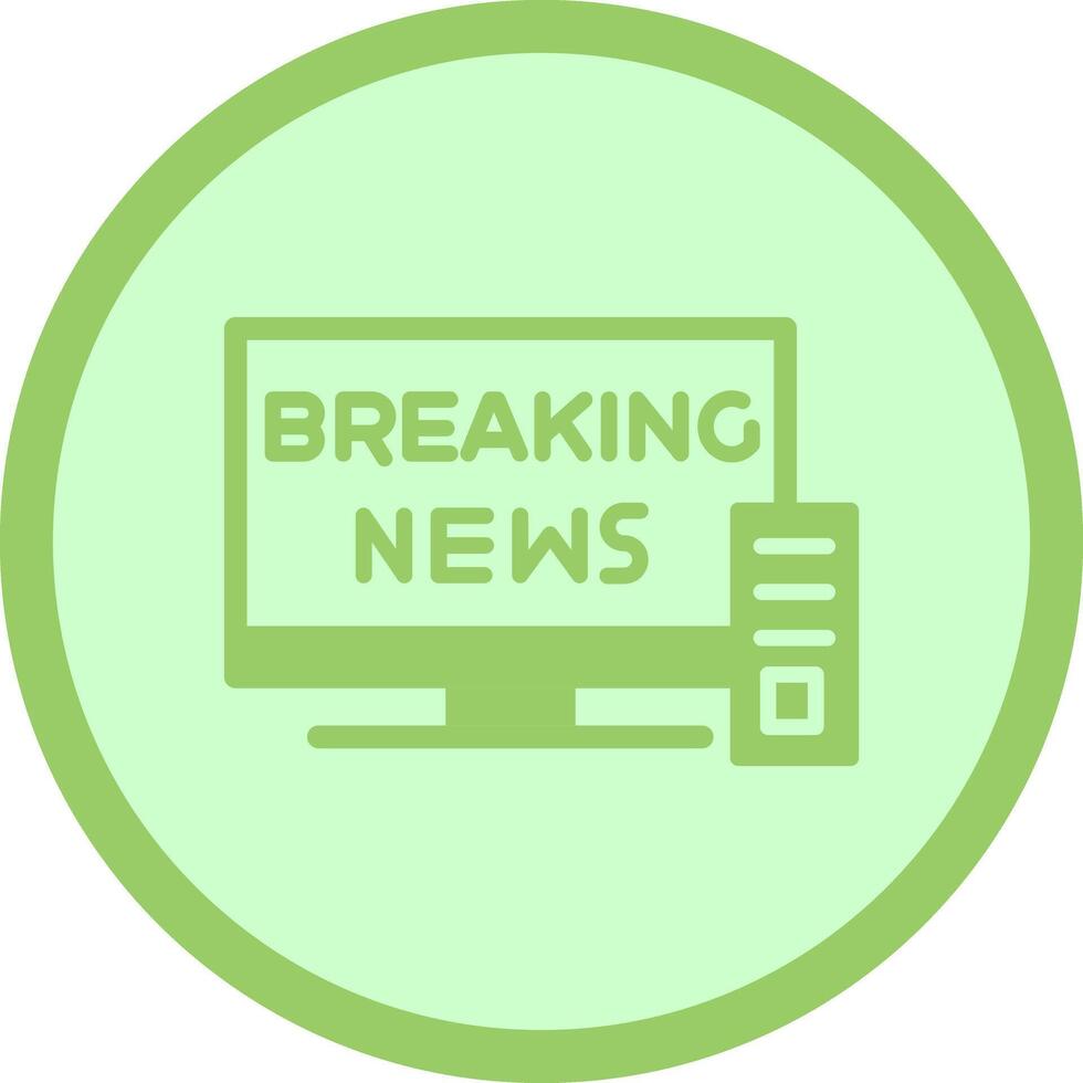 Breaking Story Icon Design vector