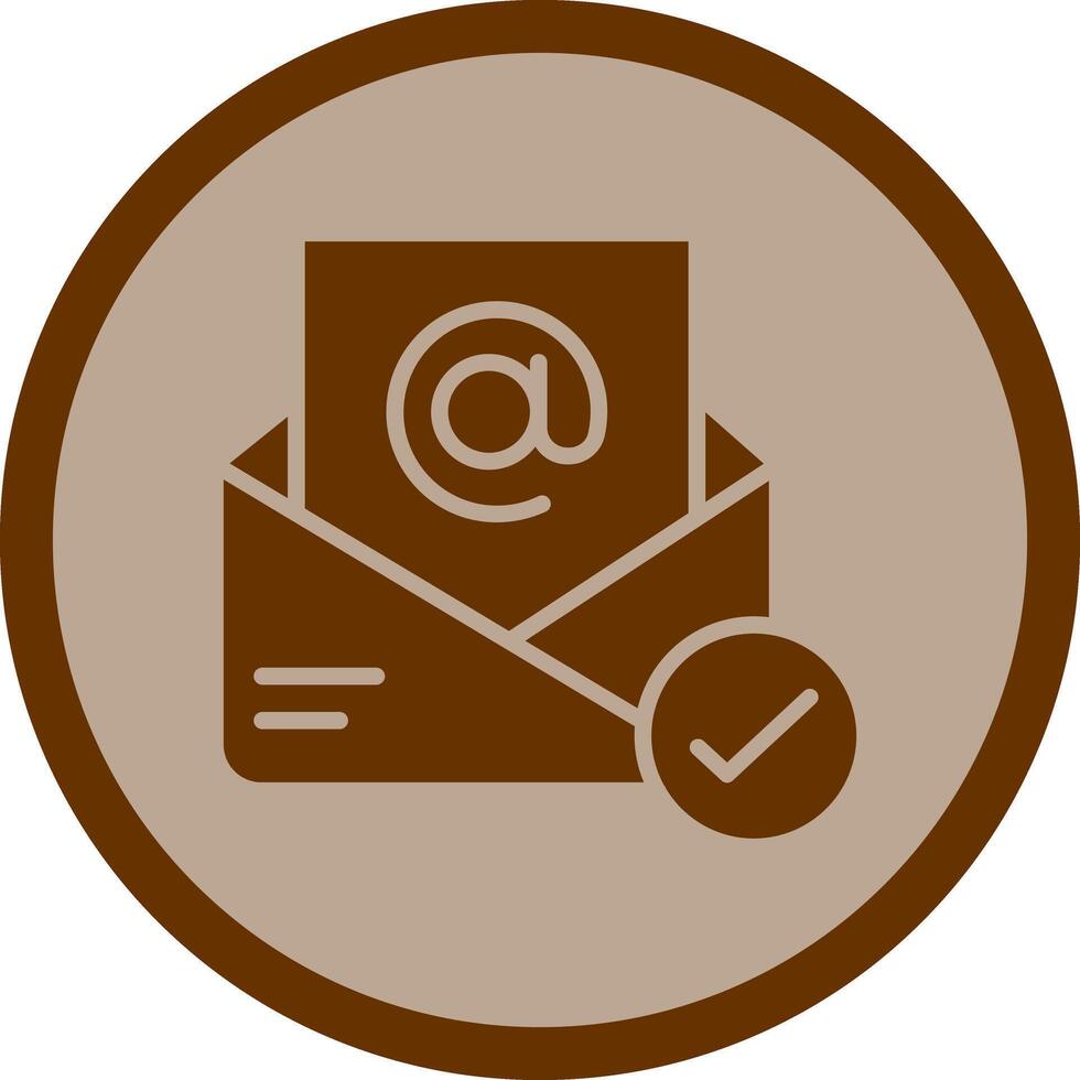 Registered Mail Icon Design vector