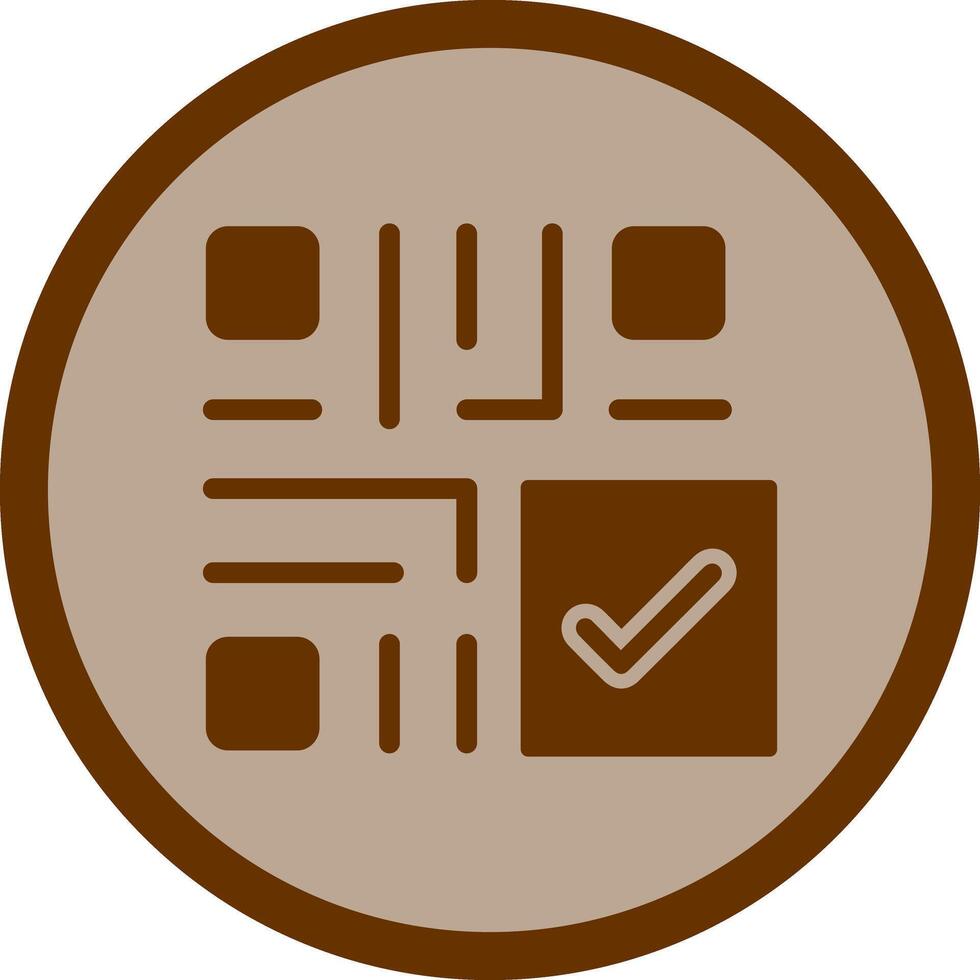 QR Code Checkout Icon Design vector