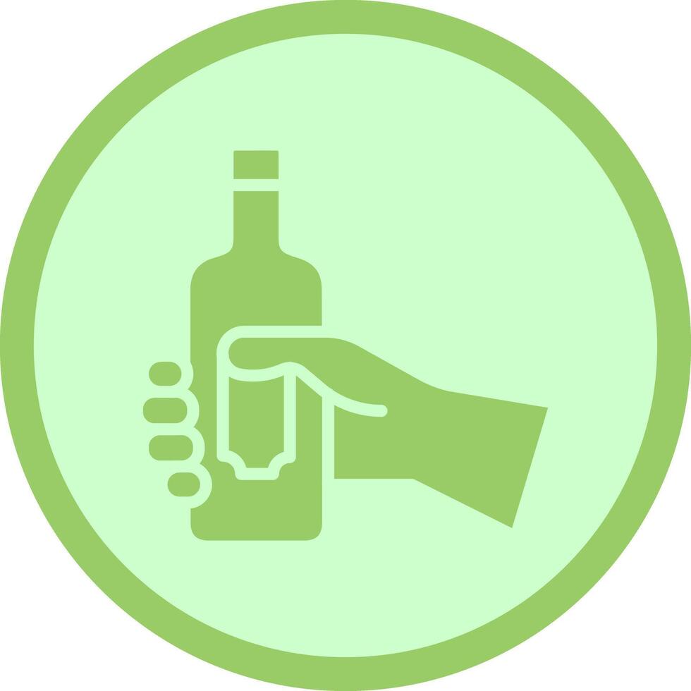 Wine Bottle Holder Icon Design vector