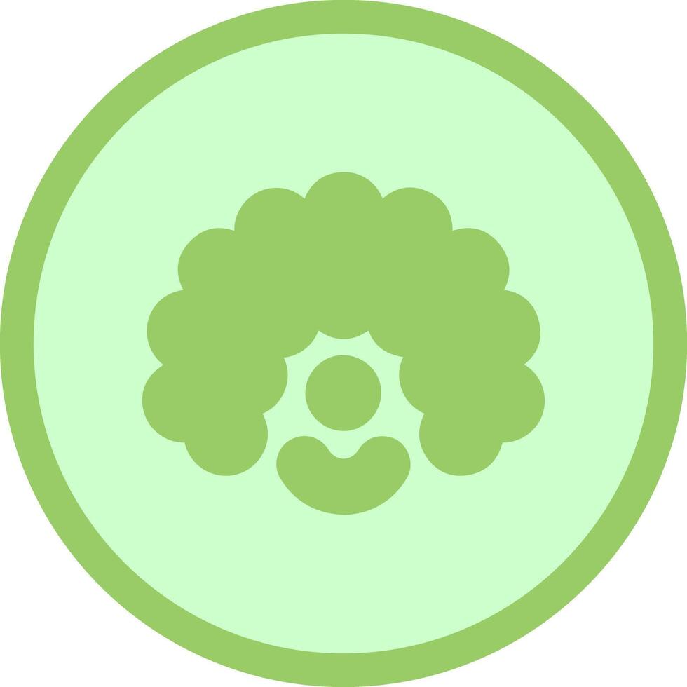 Clown Wig Icon Design vector
