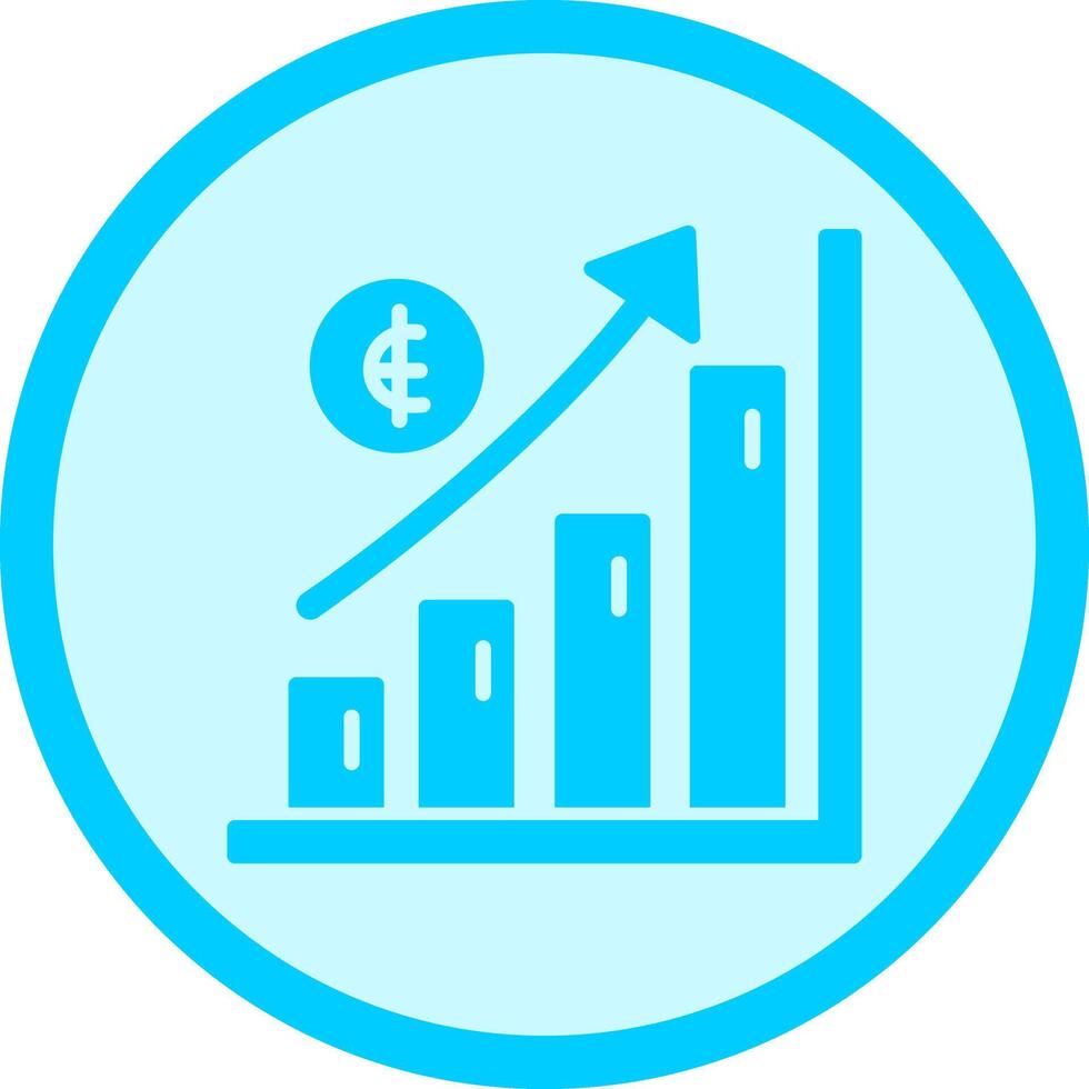 Money Growth Icon Design vector