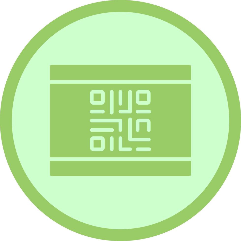 QR Code Business Card Icon Design vector