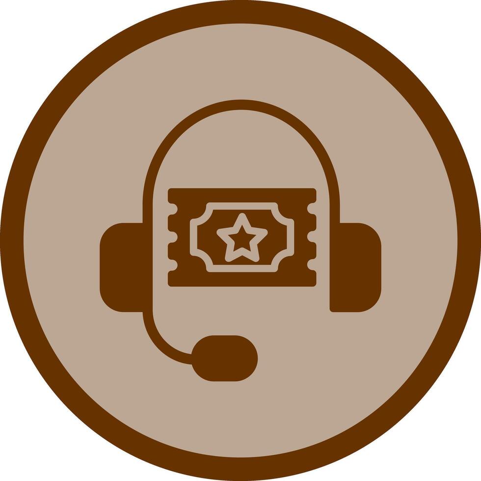 Support Ticket Icon Design vector