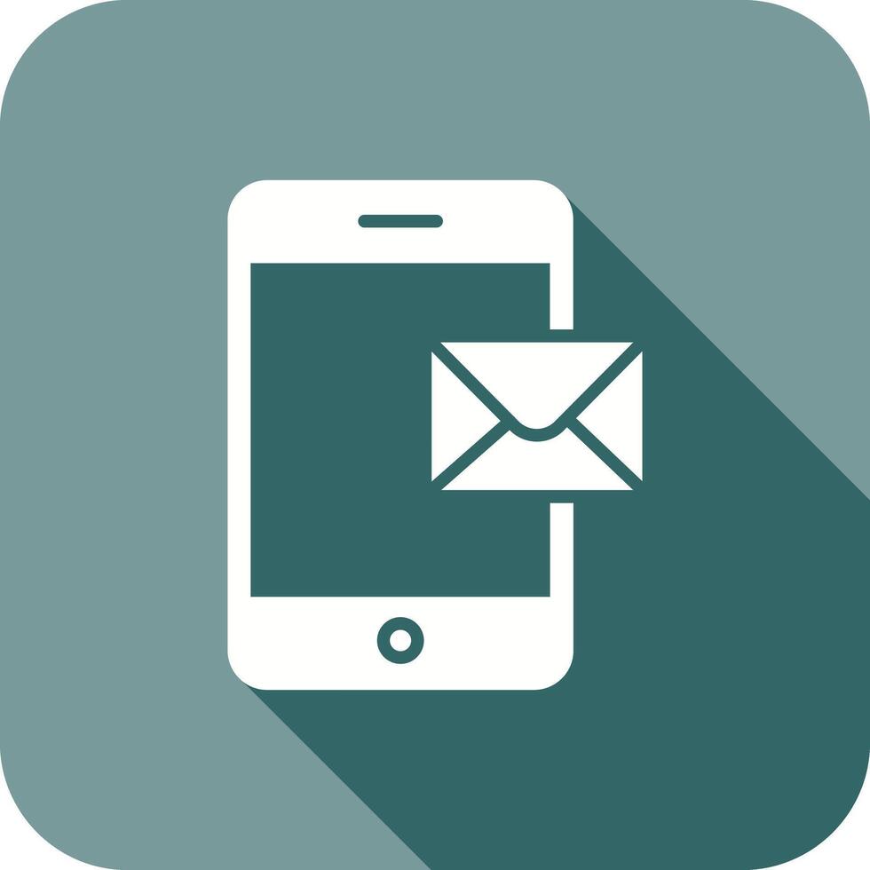Mobile E-mail Icon Design vector