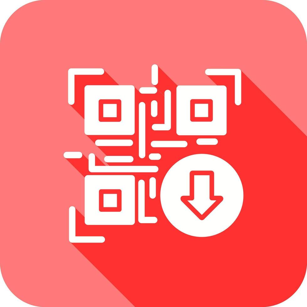 QR Code Download Icon Design vector